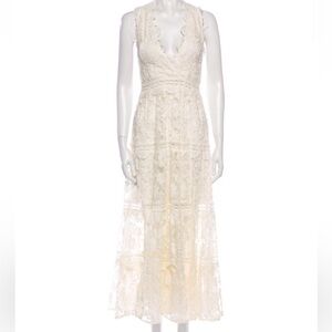 Alexis Lace Pattern Dress, XS